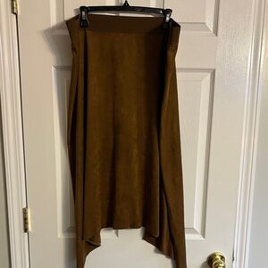 Ruby Rd. Elegant Brown Asymmetrical Women's Skirt